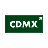 Let`s go to CDMX, Mexico! Green road sign (Print Only) thumbnail