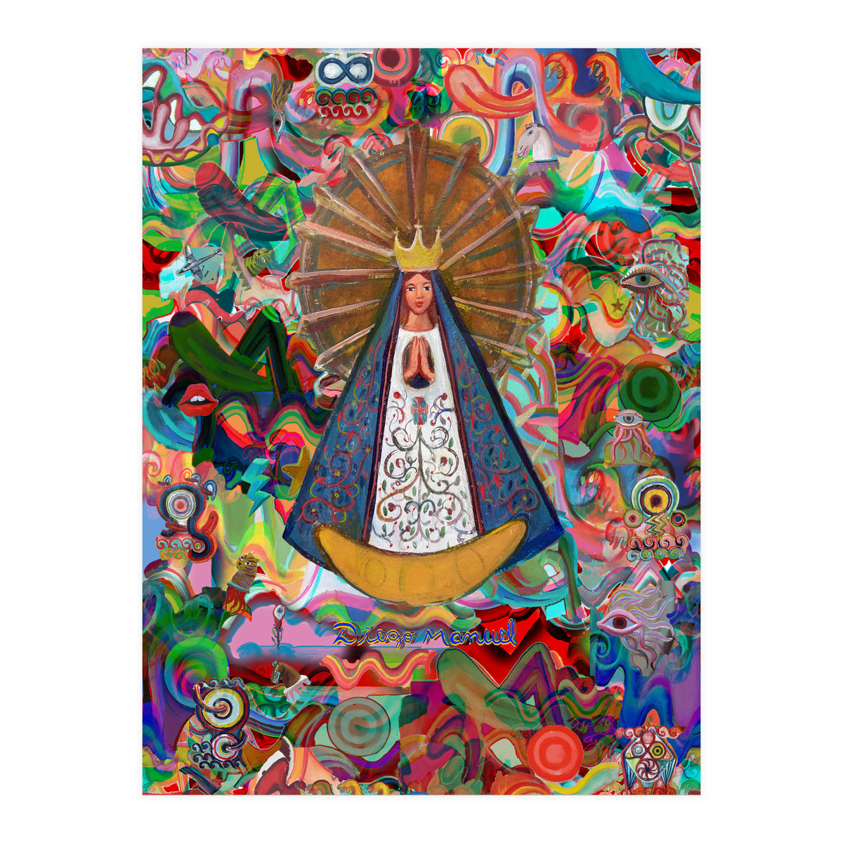 Virgen Y Graffiti 10 (Print Only)