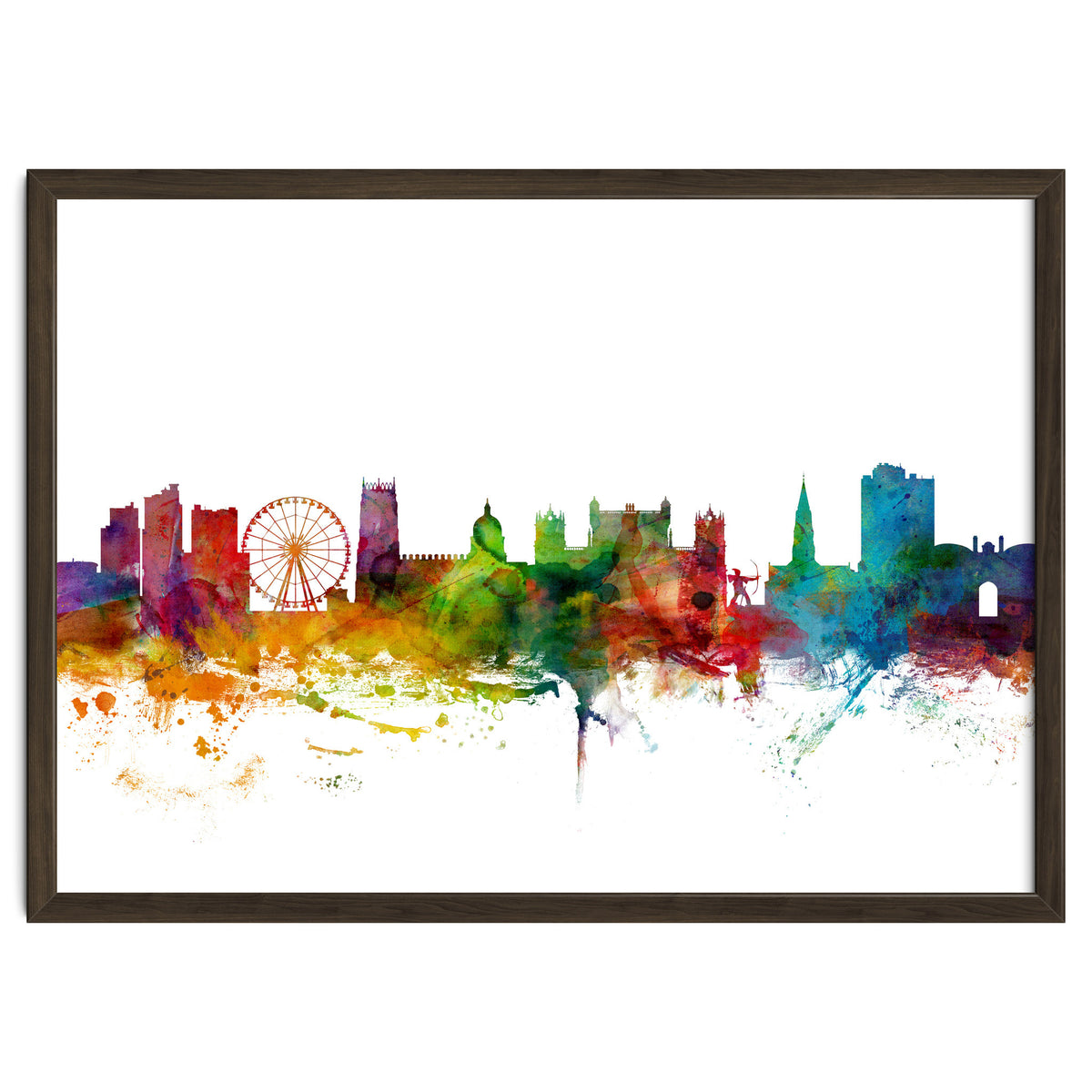 Nottingham England Skyline