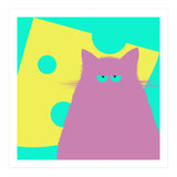 Big Cheese Lilac Cat  (Print Only) thumbnail