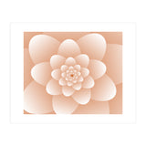 3d Abstract Orange Floral Spiral (Print Only) thumbnail