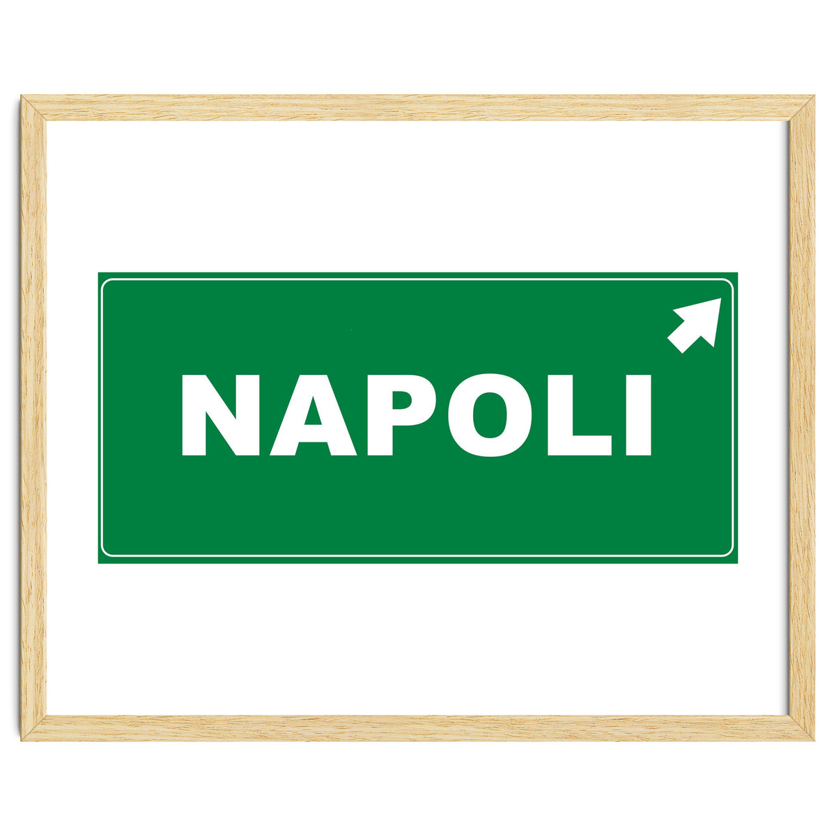 Let`s go to Napoli, Italy! Road sign