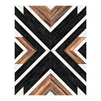 Urban Tribal Pattern No.1 - Concrete and Wood (Print Only)