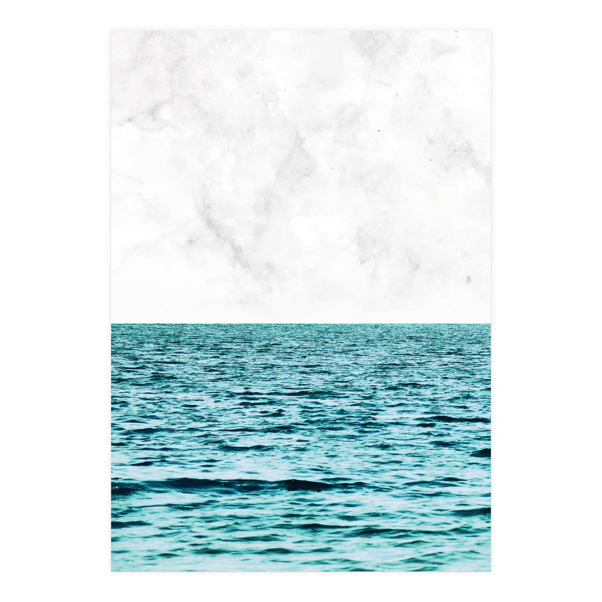 Ocean + Marble Ii (Print Only)