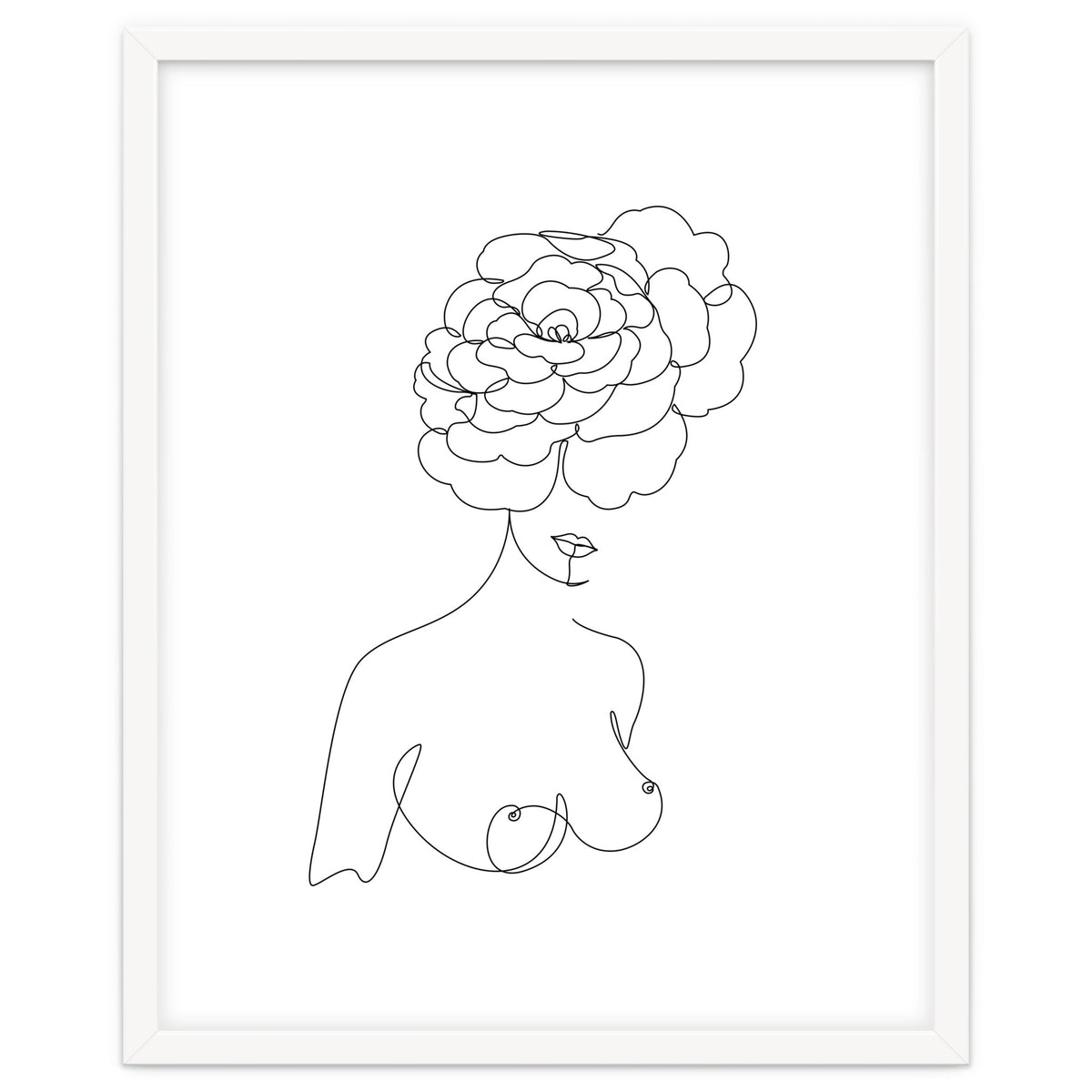 female flower line-b