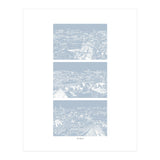 Prague print in blue  (Print Only) thumbnail