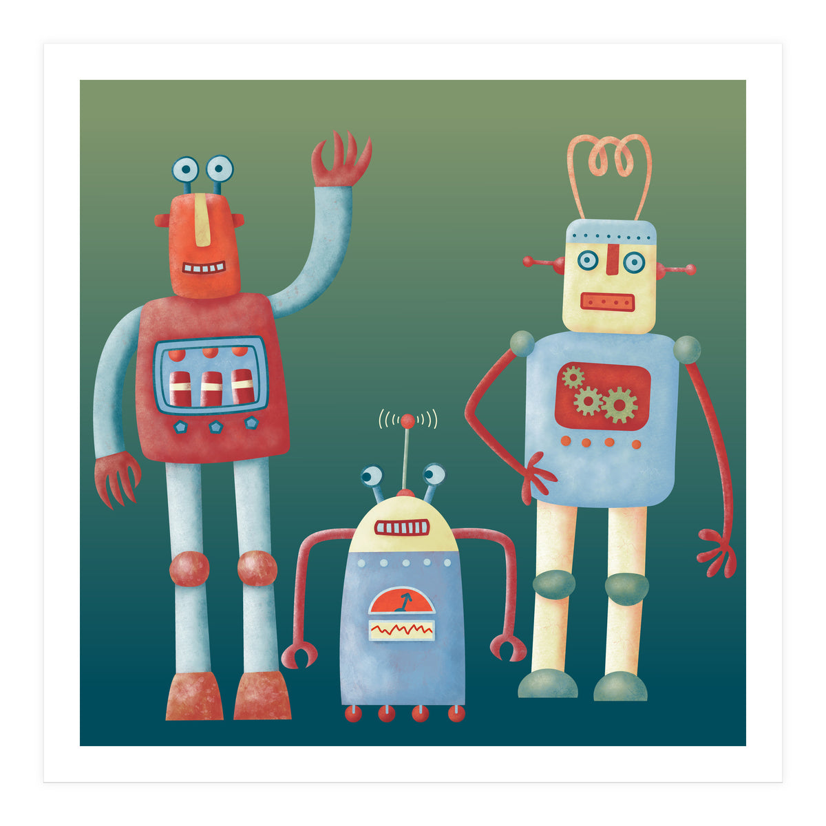 Retro Robots (Print Only)