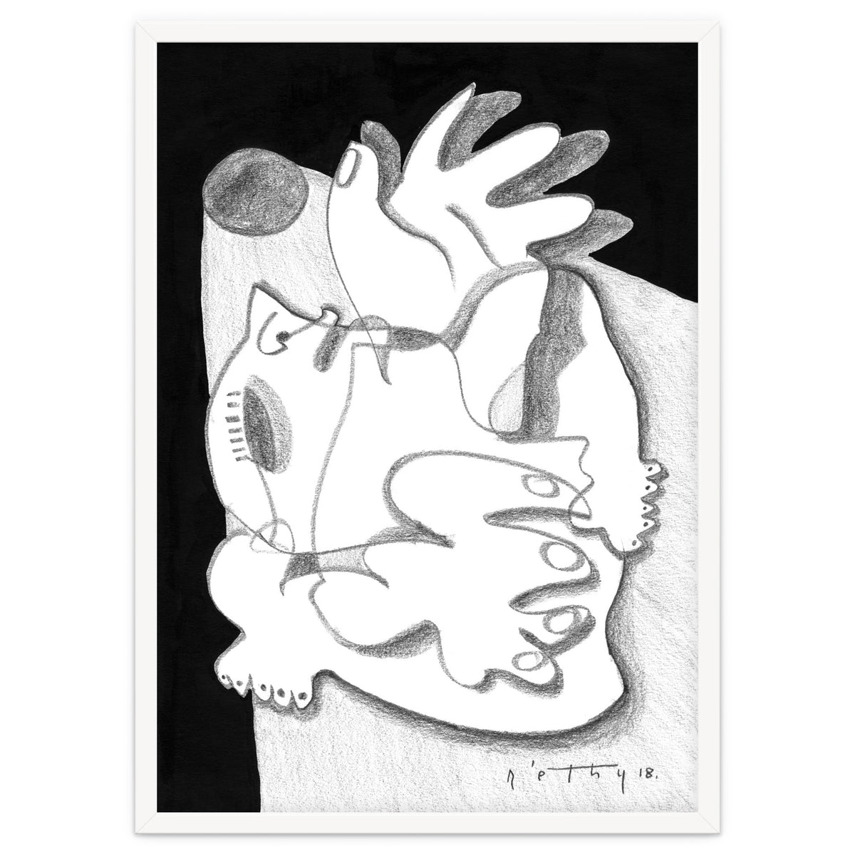 Dying in the Spotlight - b&w