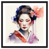 Watercolor Modern Geisha #3