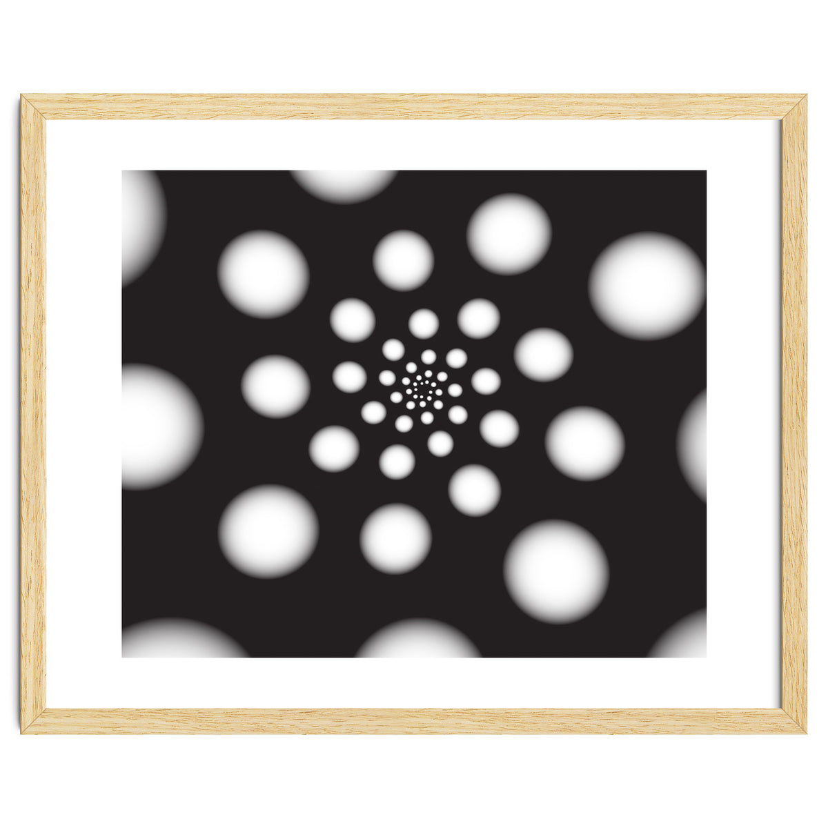 White Spiral Dots