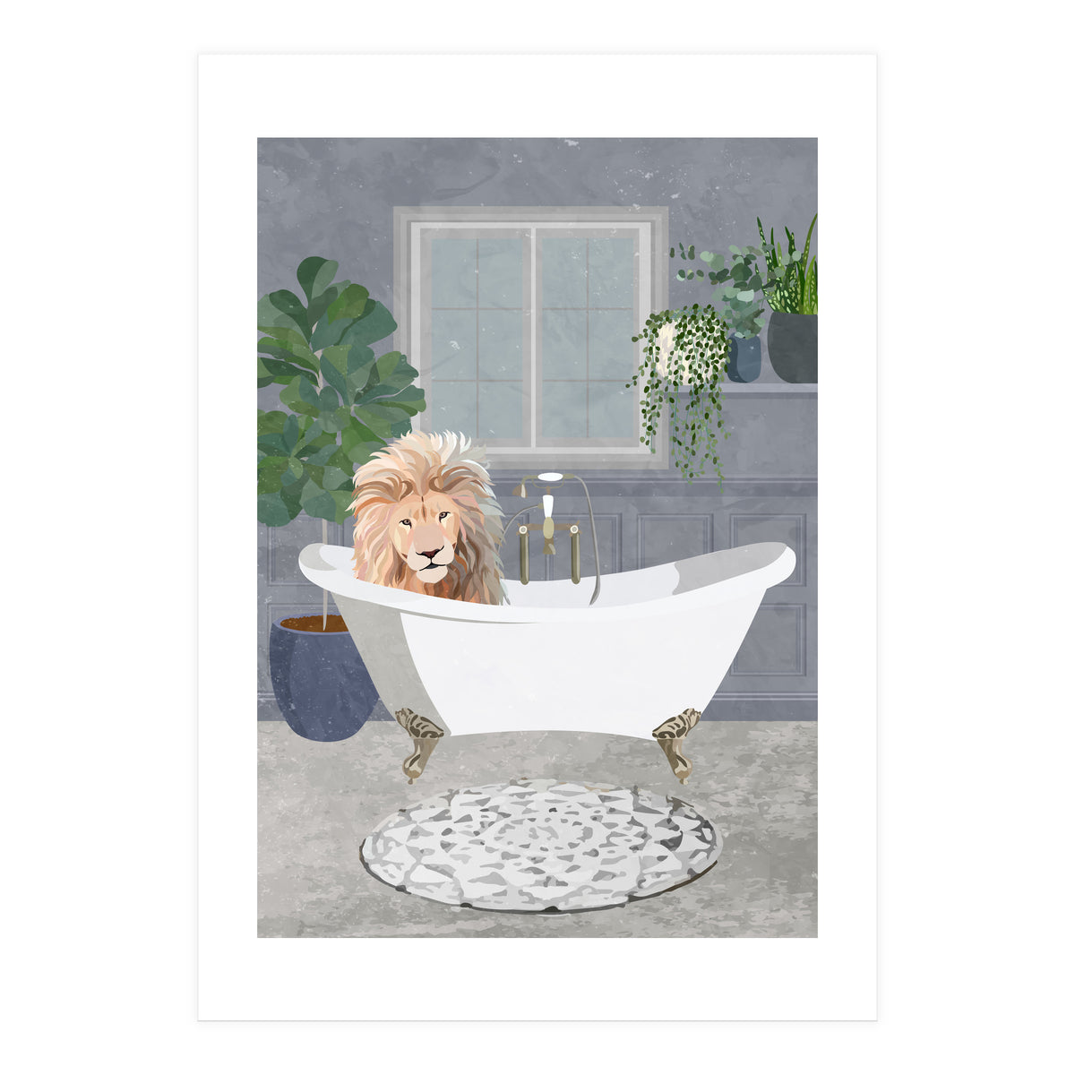 Leo Lion takes a bath (Print Only)