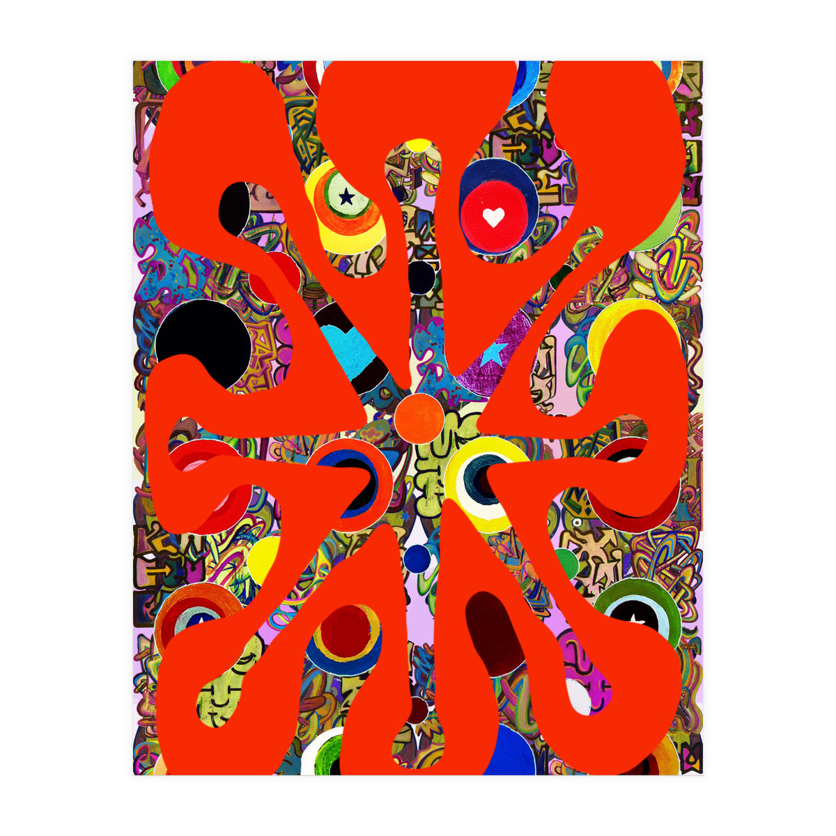 Fuego Y Graffiti 90 (Print Only)