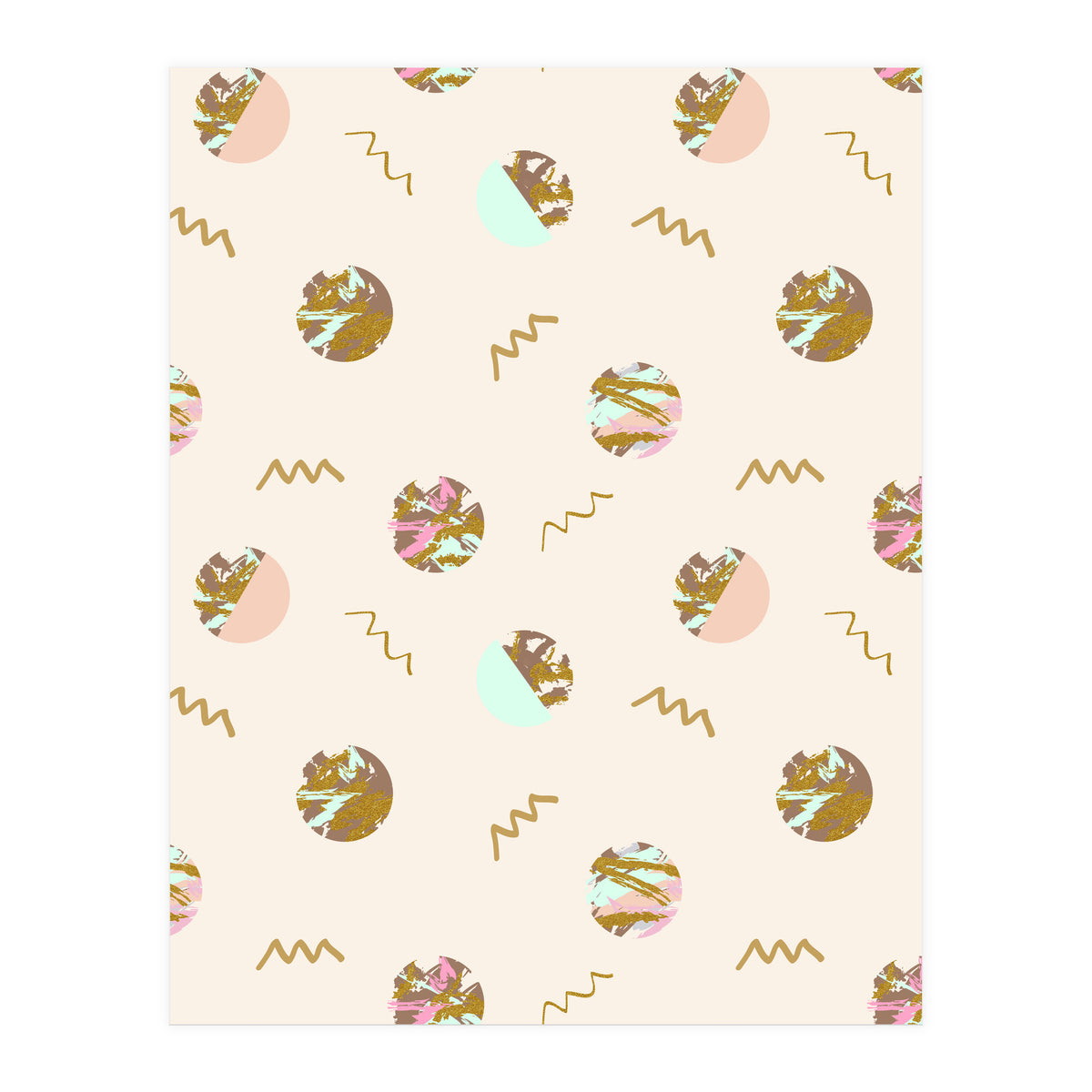 Abstract geometric vector painting (Print Only)