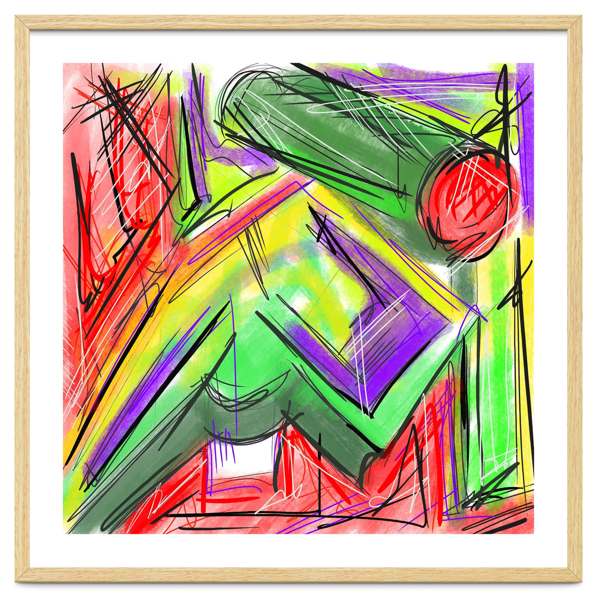 Colored Shapes In Perspective