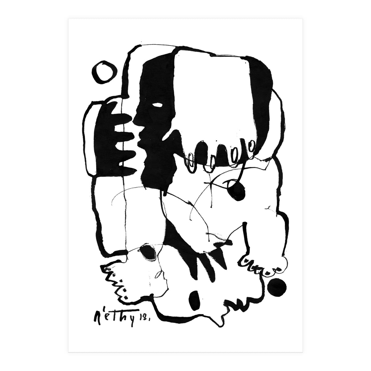 Everlasting Fight - b&w (Print Only)