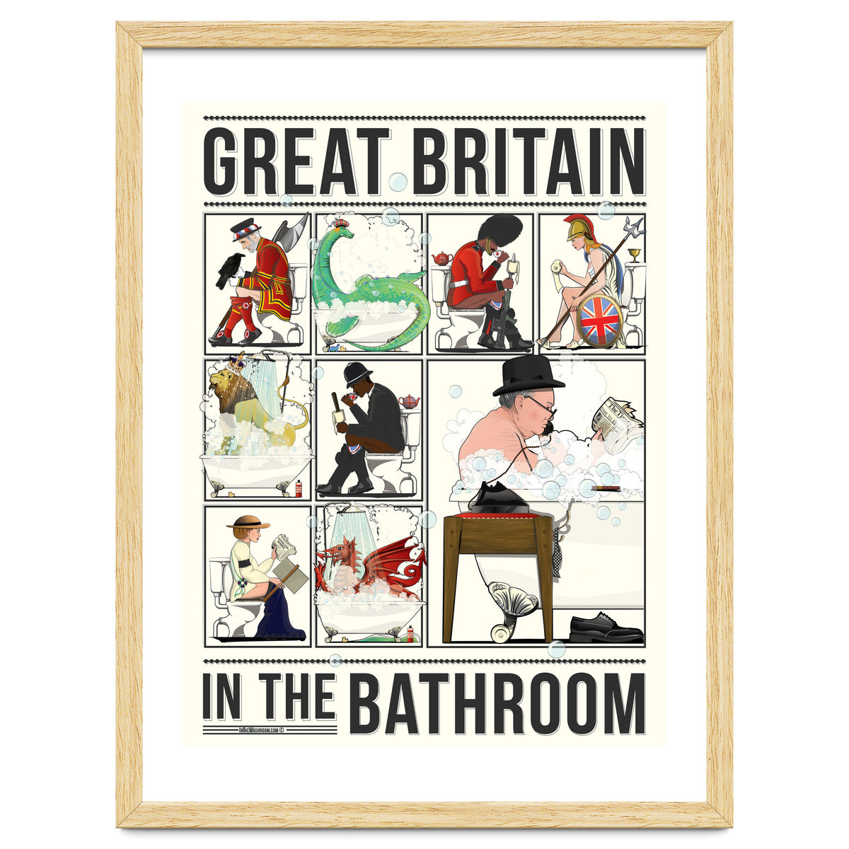 Great Britain in the Bath, Funny Bathroom Humour
