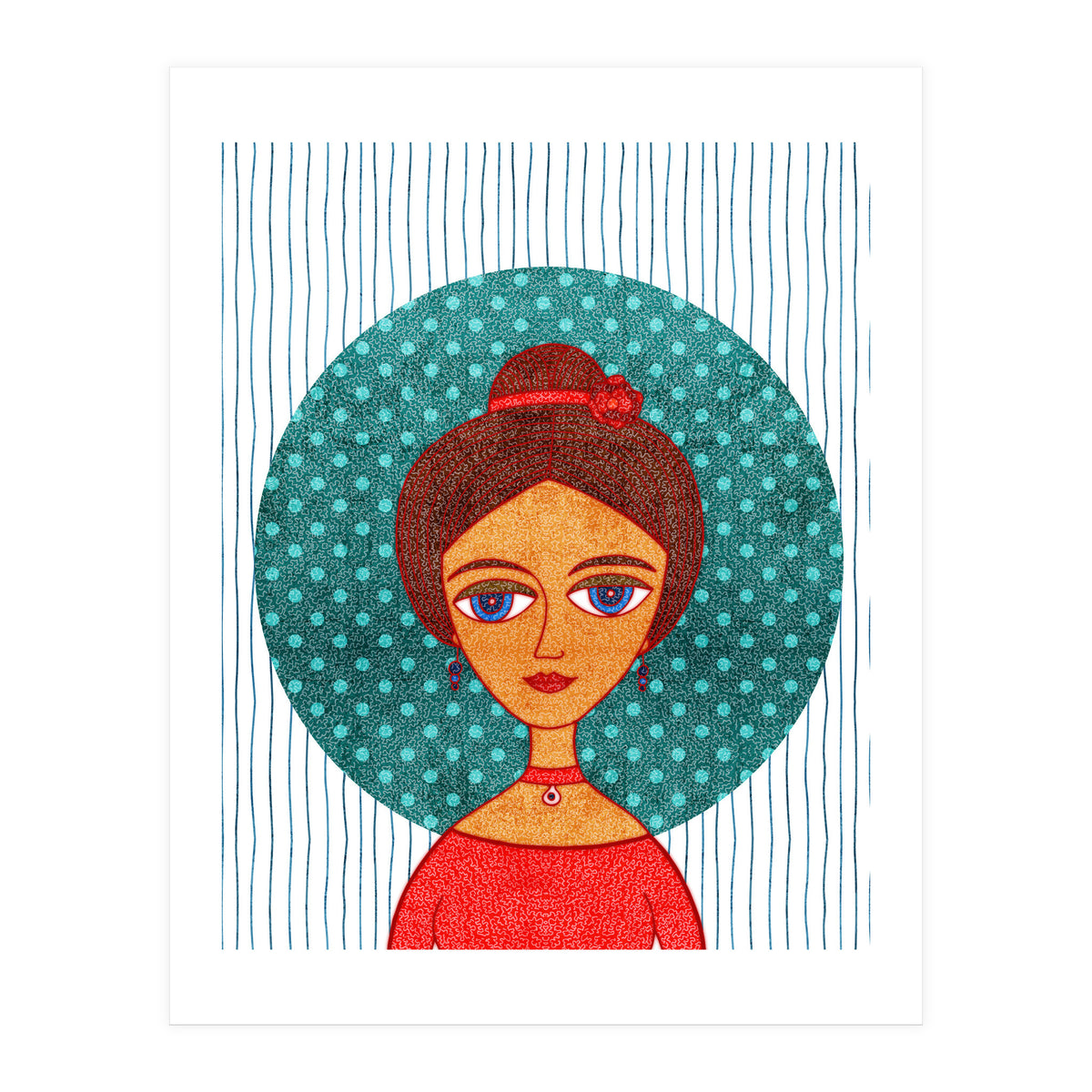 The girl in red (Print Only)