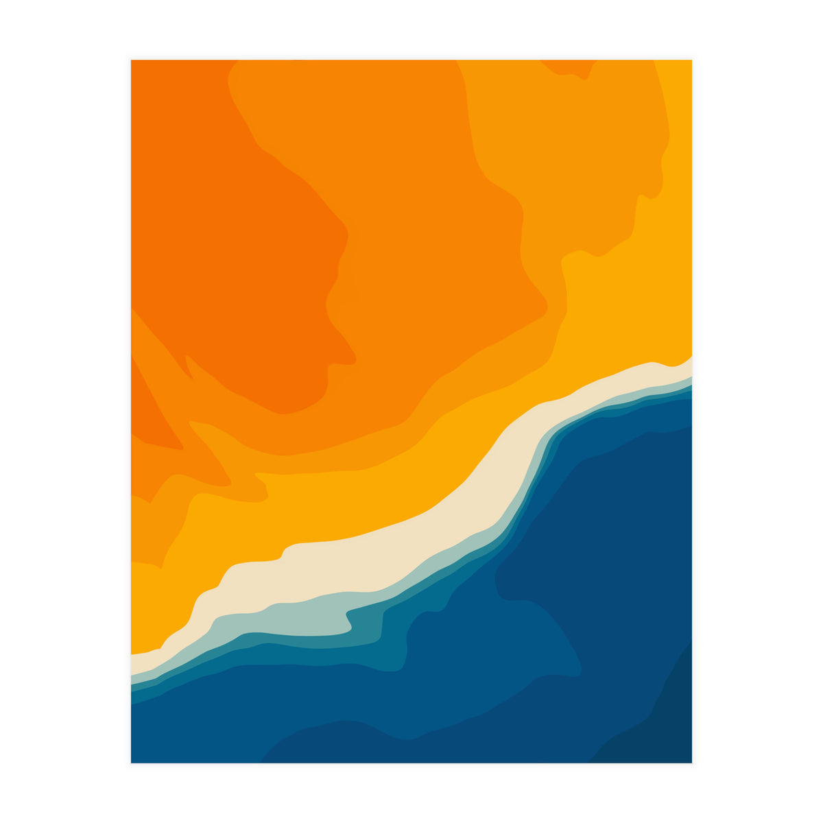 Seascape aerial view (Print Only)