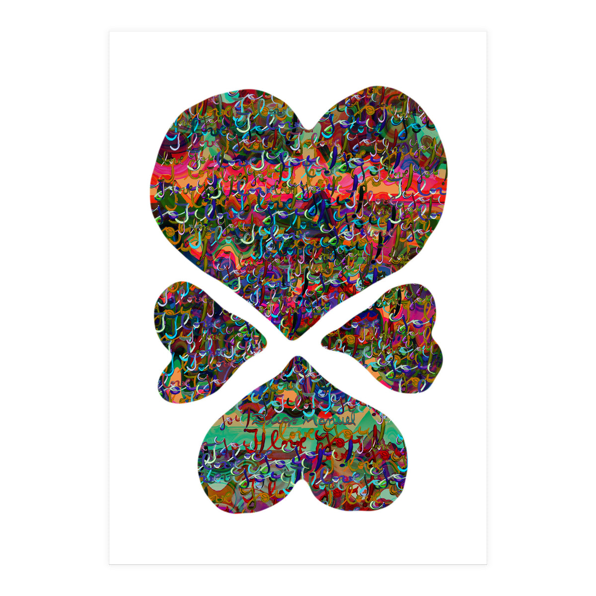 4 Corazones 3  (Print Only)