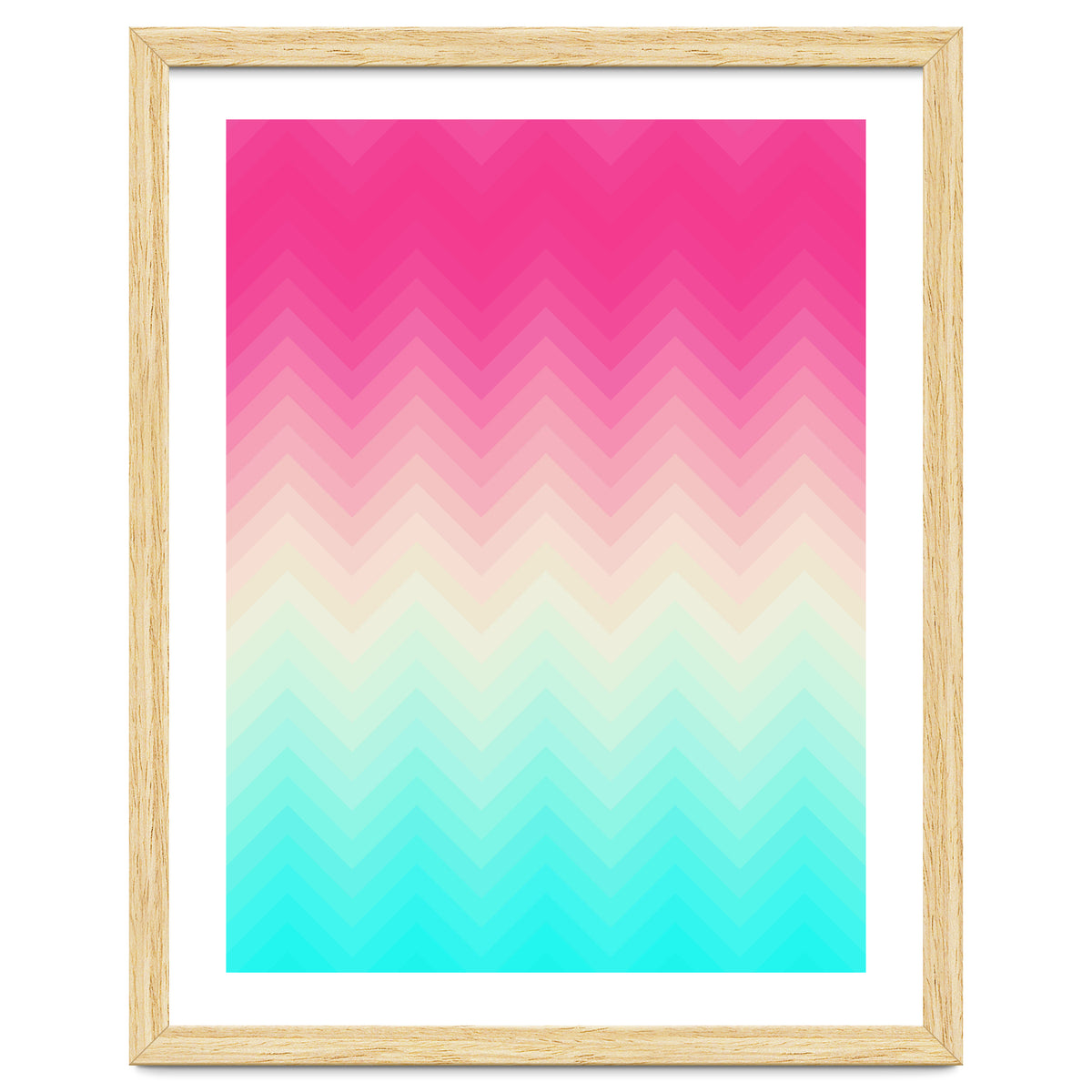 Chevron pink and blue