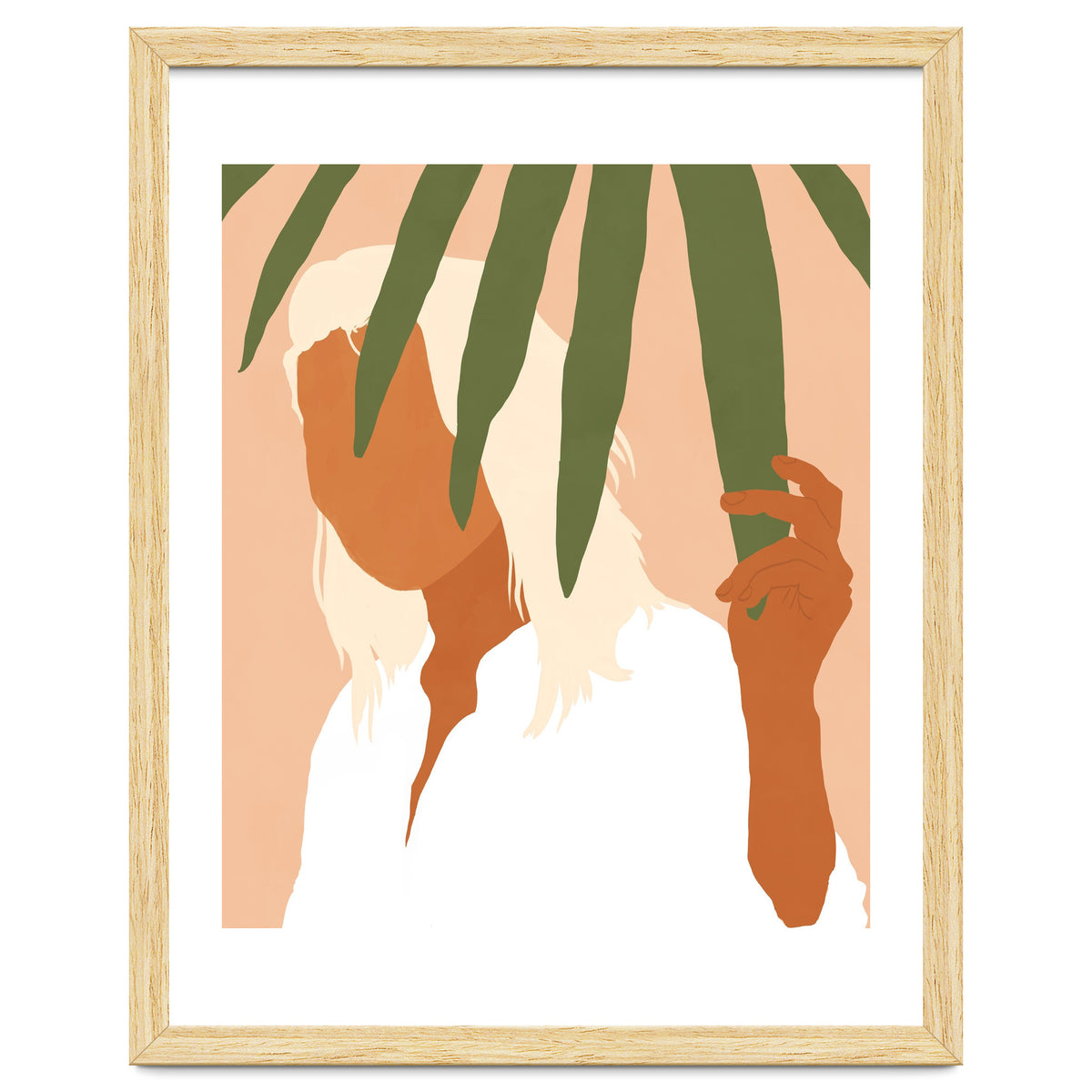 Musafir | Traveler Feminism Woman of Color in White Shirt | Palm Tropical Minimal Bohemian Fashion