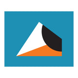 Geometric Shapes No. 16 - blue & orange (Print Only) thumbnail