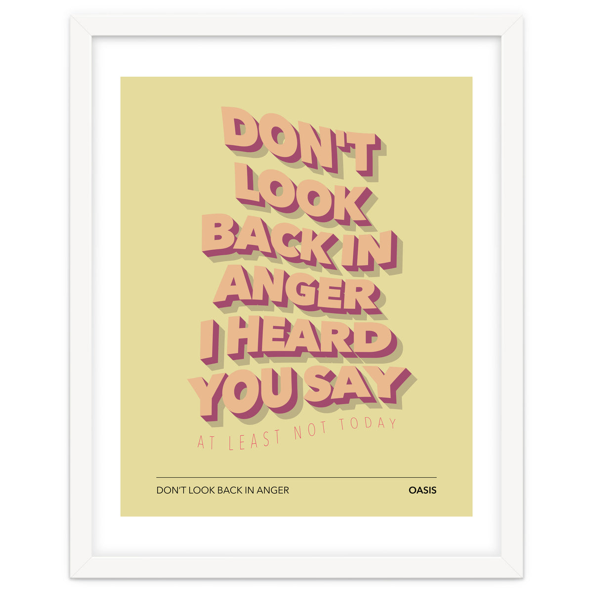 Oasis - Don't Look Back In Anger