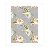Botanical blooming with geometric 02 (Print Only) thumbnail