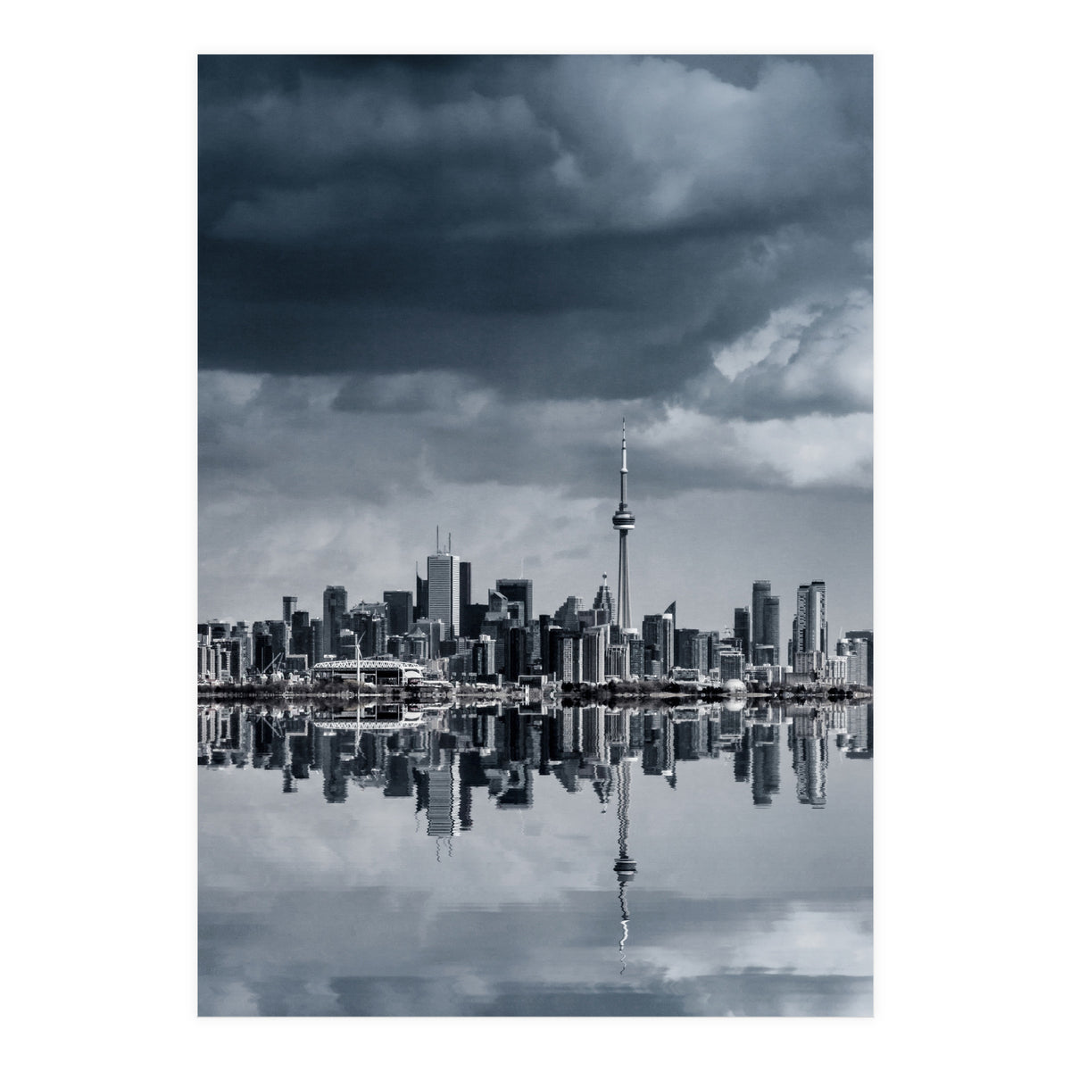 Toronto Skyline From Colonel Samuel Smith Park Reflection No 1 (Print Only)