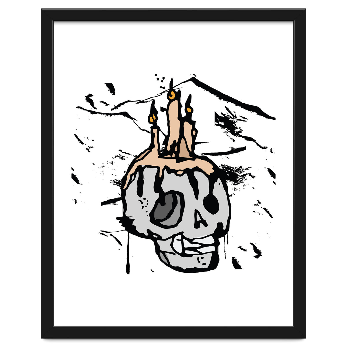 Skull Candlelight Sketch