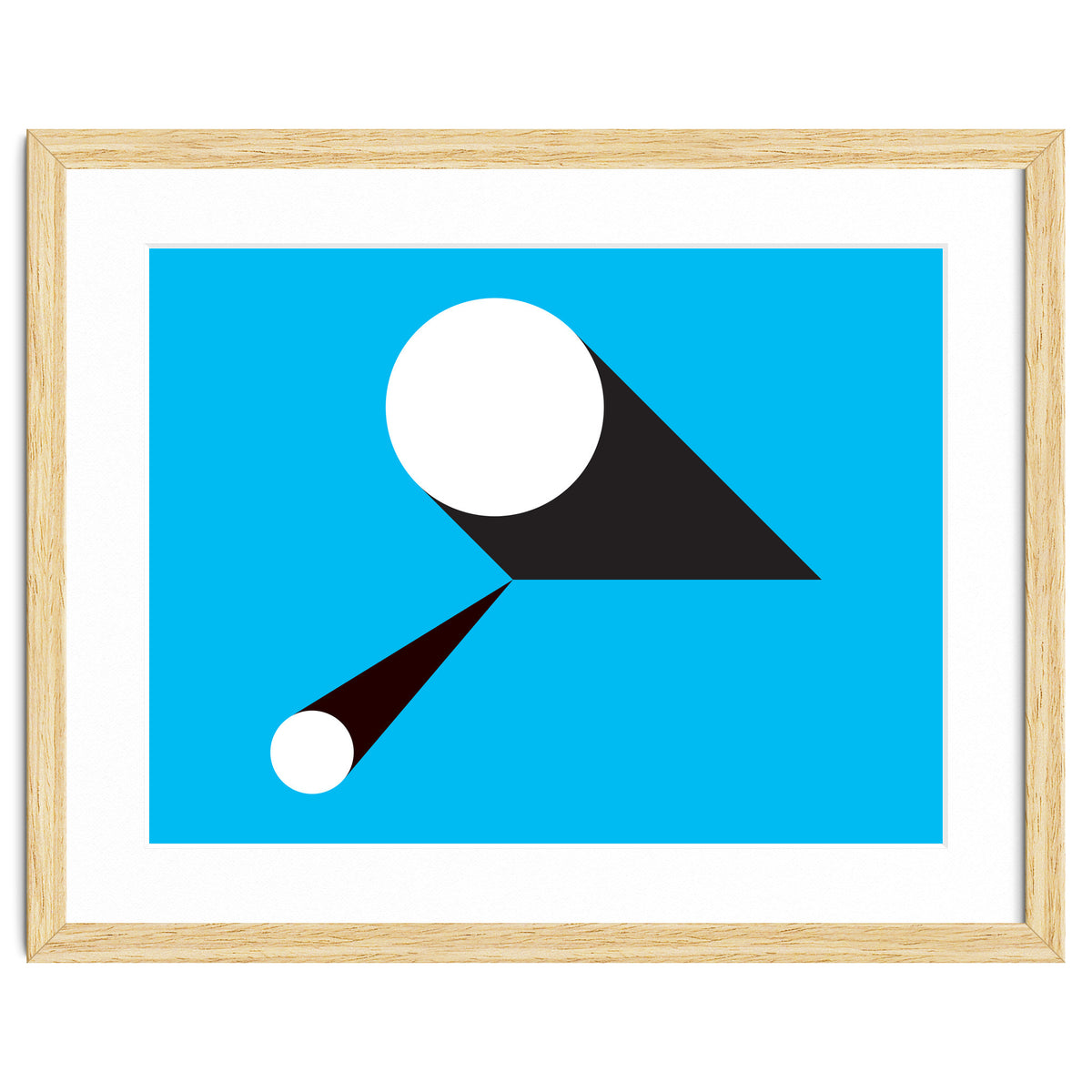 Geometric Shapes No. 46 - blue & black