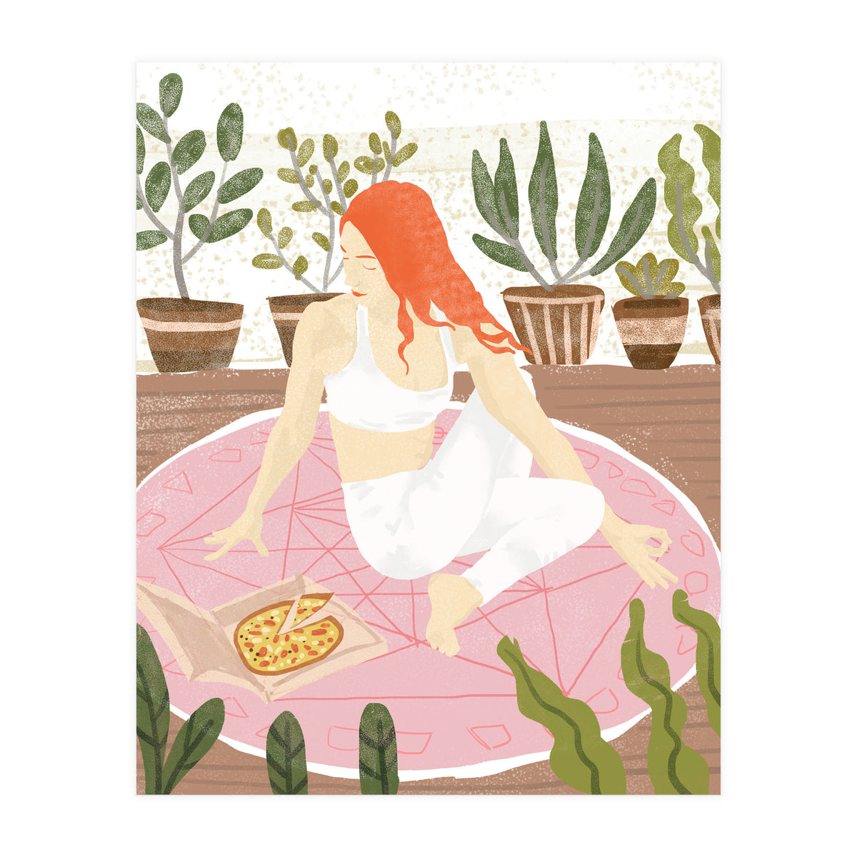 Yoga + Pizza (Print Only)