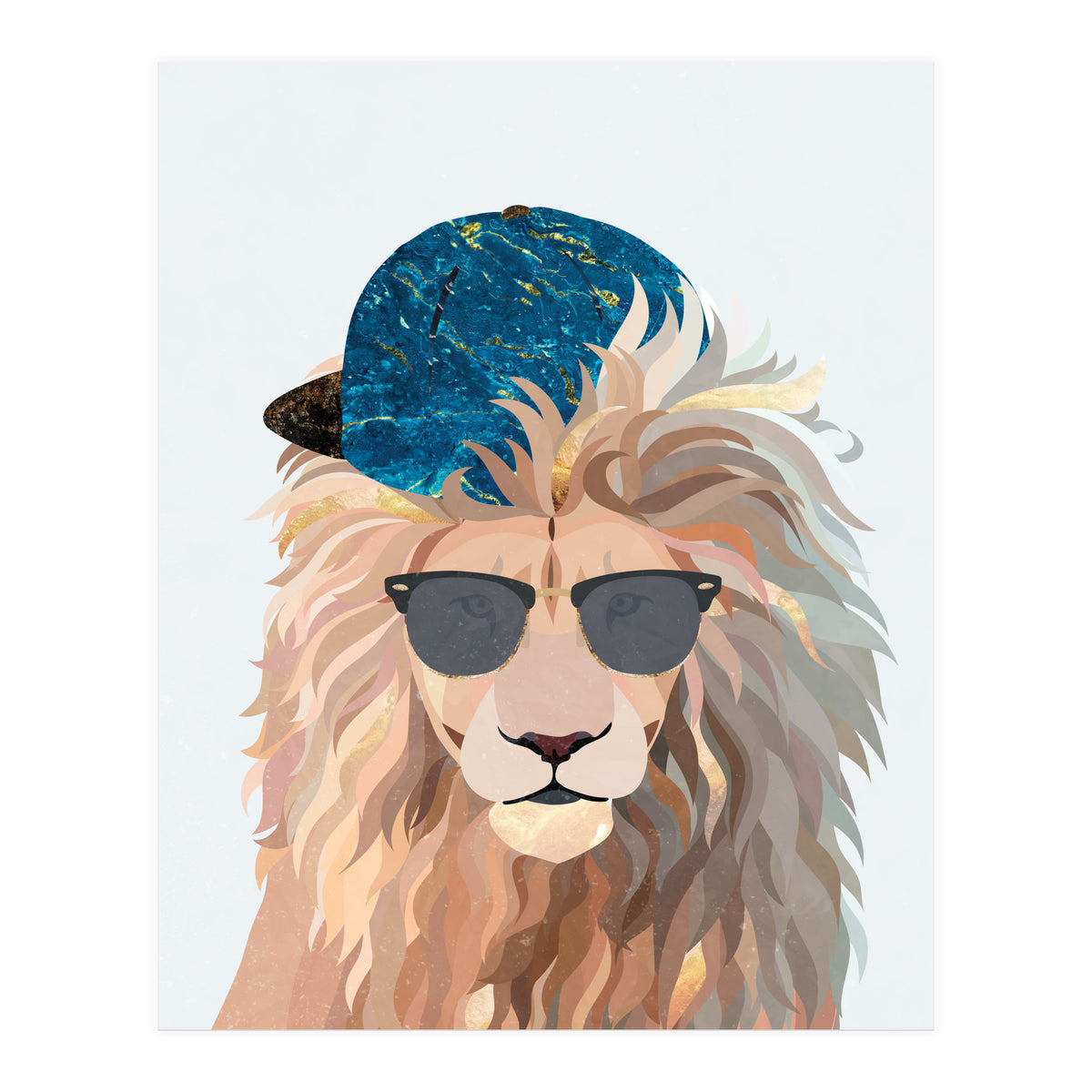 Skater Lion Portrait (Print Only)