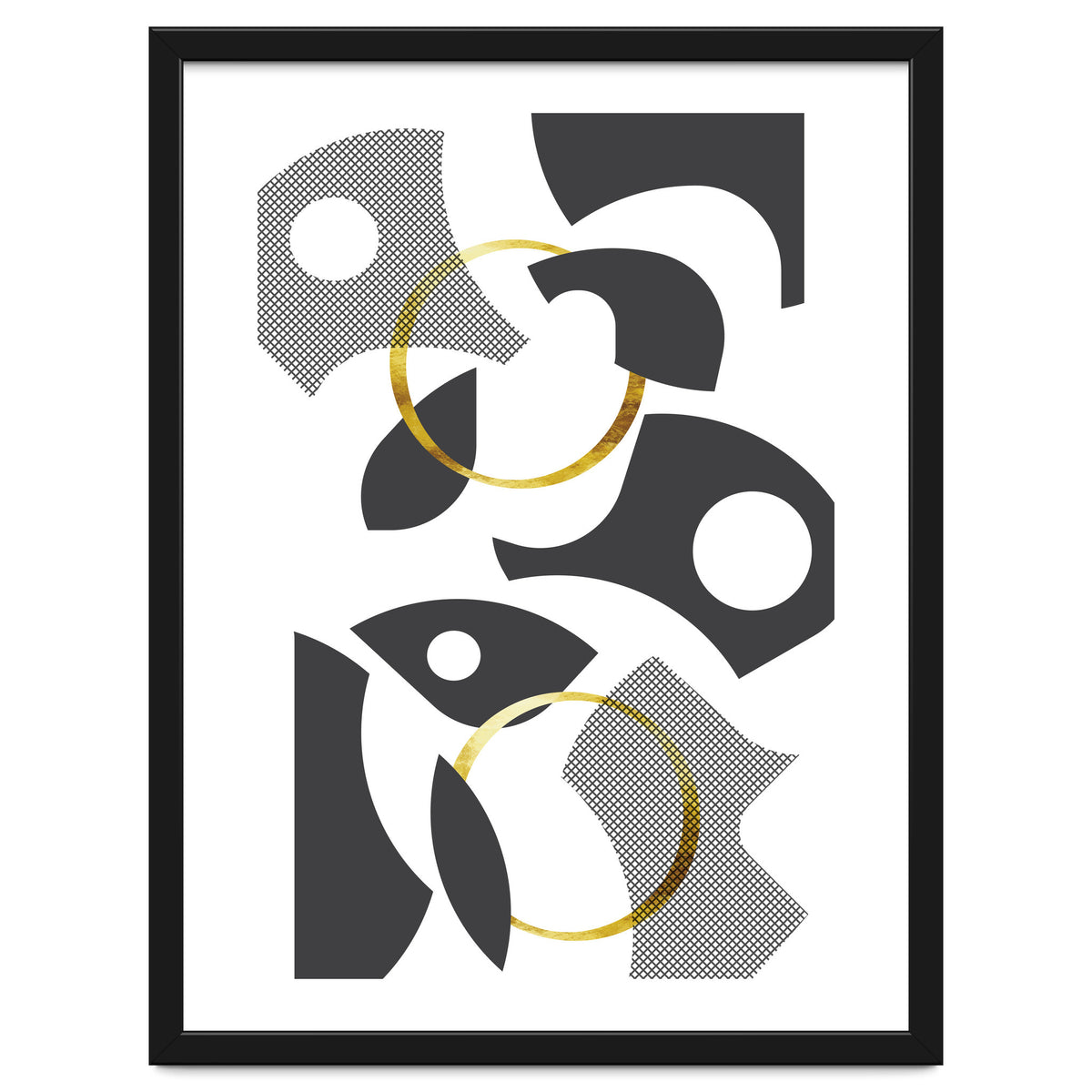 Cut Out Abstract No. 1 | gold