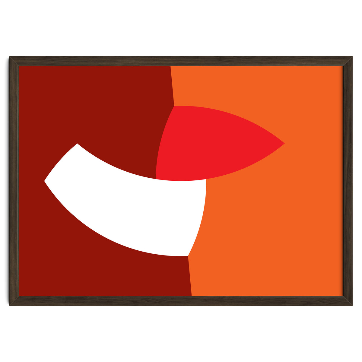 Geometric Shapes No. 66 - orange & reds