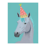 Horse with Party Hat Portrait  (Print Only) thumbnail