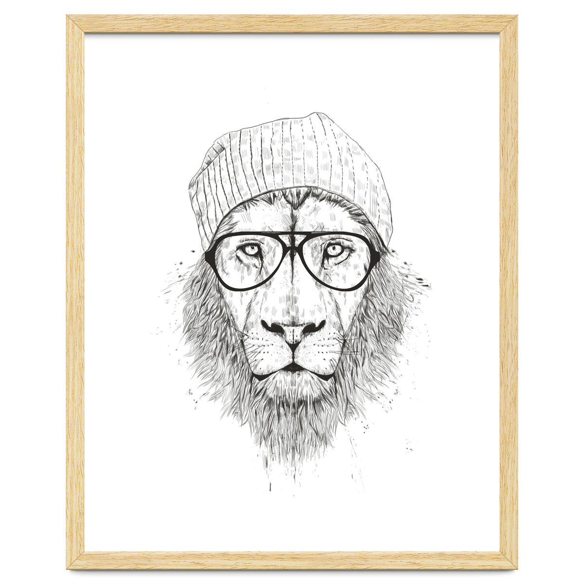 Cool Lion Bw