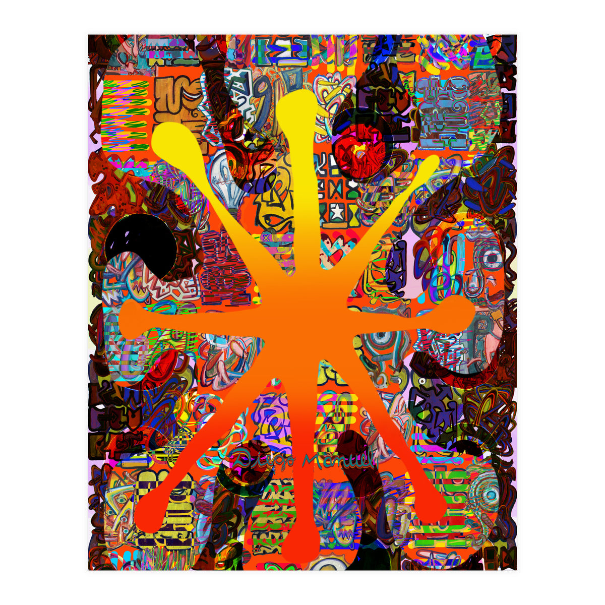 Fuego Y Graffiti 69 (Print Only)