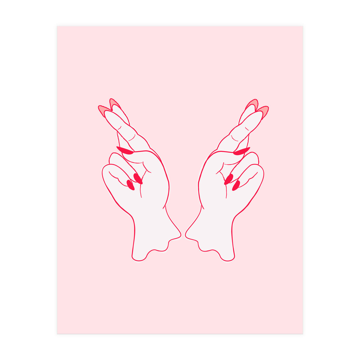 Fingers crossed (Print Only)