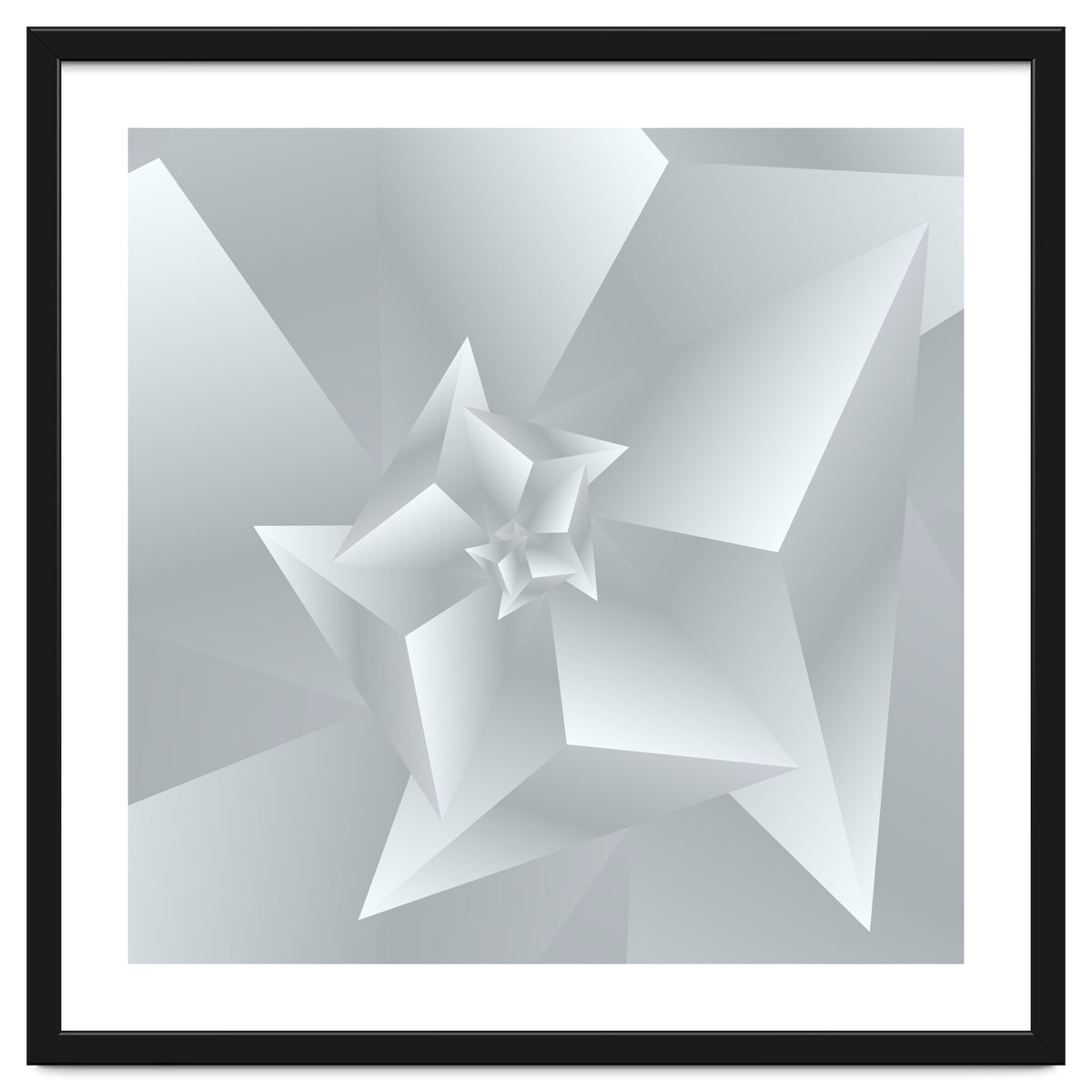 Trendy White Triangle