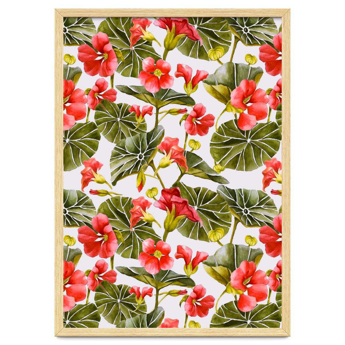 Nasturtiums watercolor 02