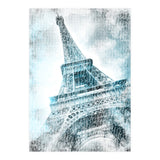 PARIS Watercolor Eiffel Tower | turquoise (Print Only) thumbnail