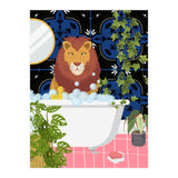 Lion in Moroccan Style Bathroom (Print Only) thumbnail