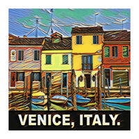 Colorful Venice Homes (Print Only)