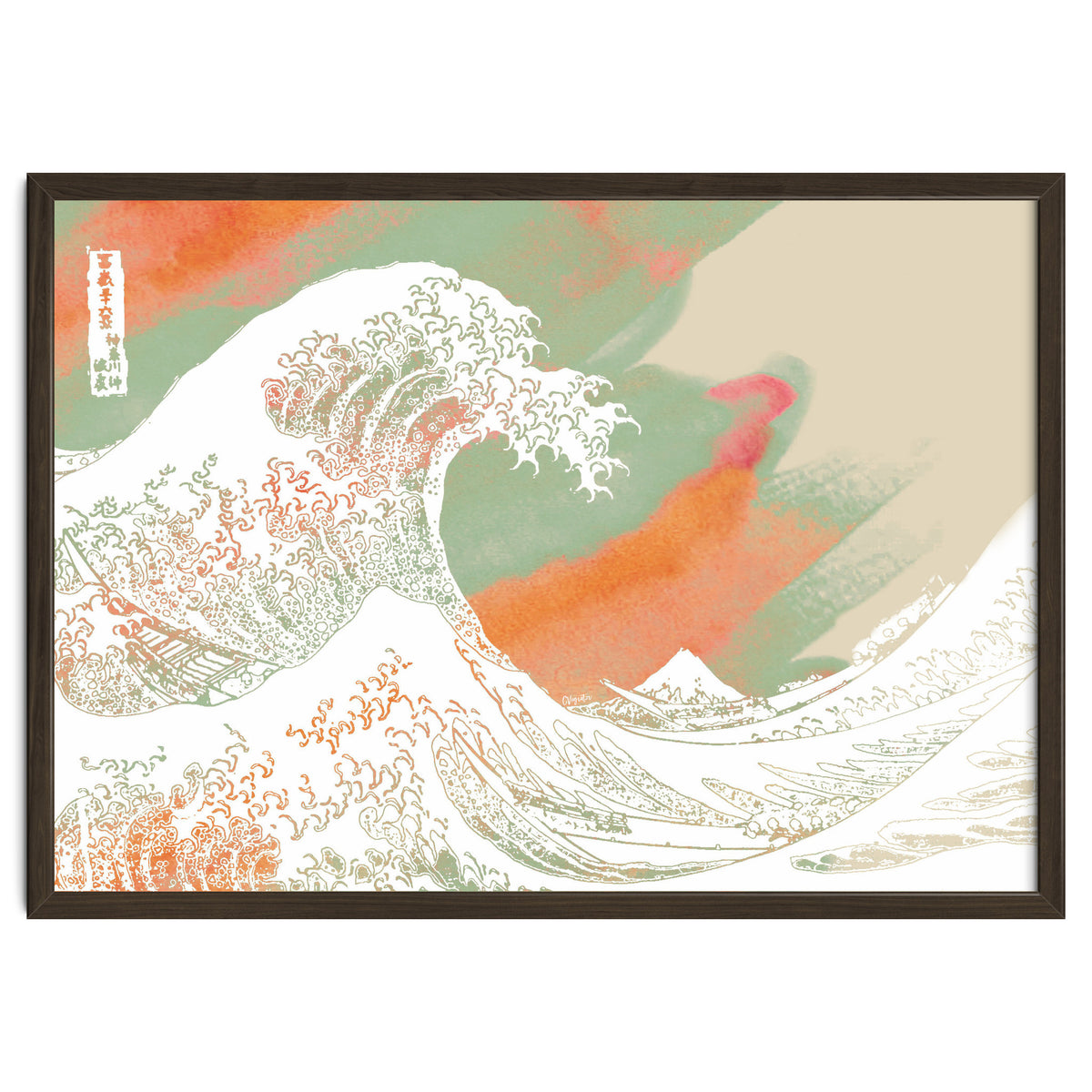 Calm into Great Wave Paint  I