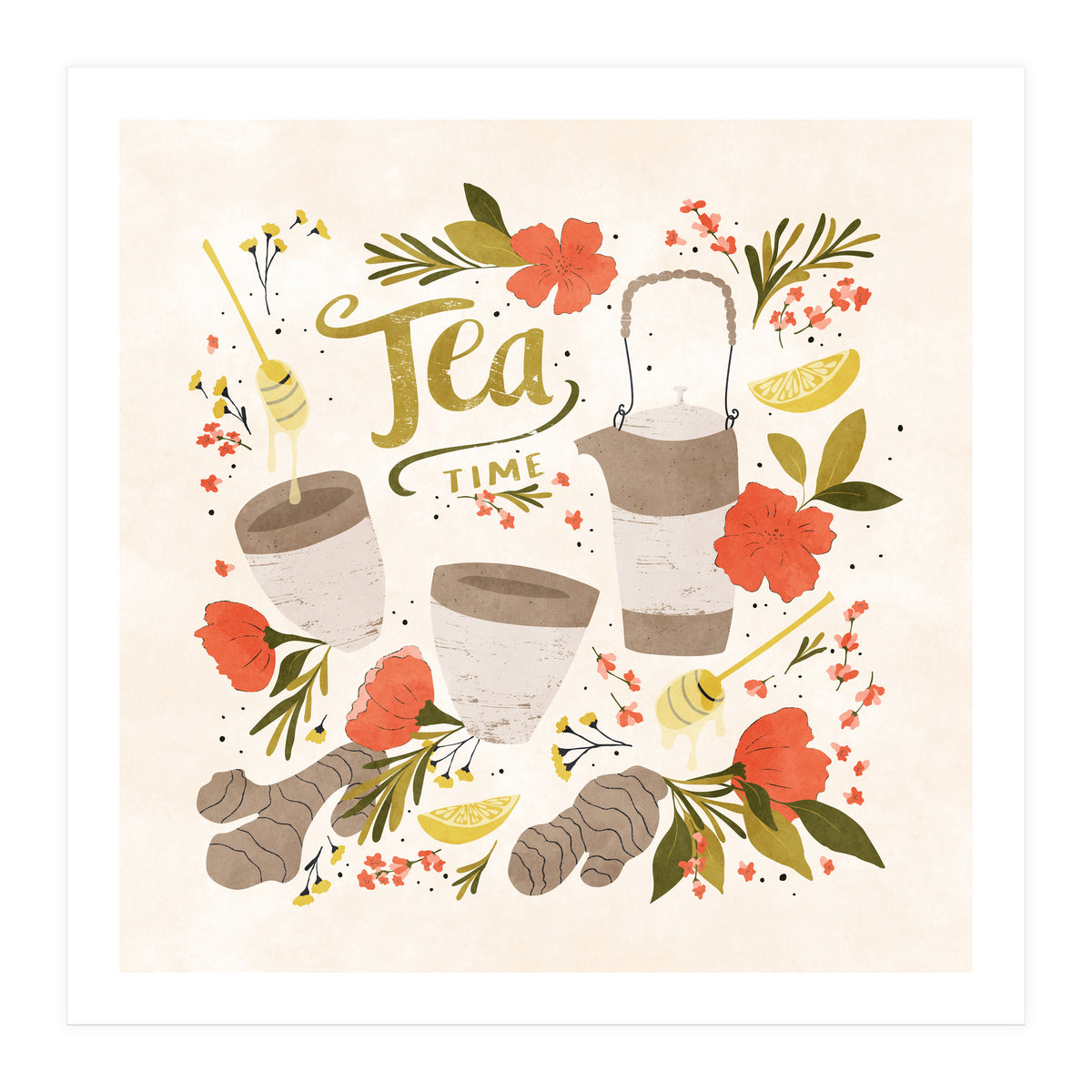 Ginger Lavender Tea (Print Only)