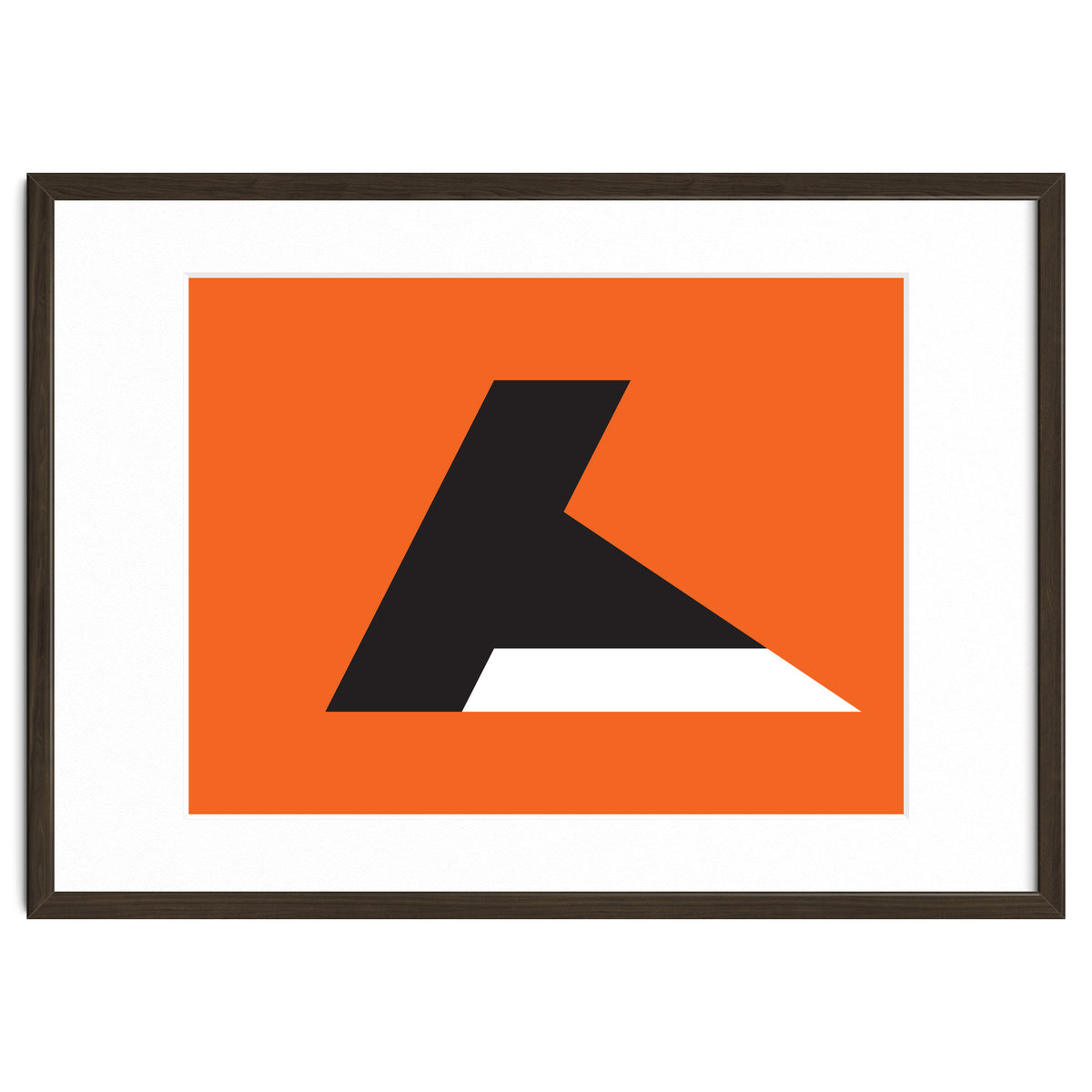 Geometric Shapes No. 79 - orange & black