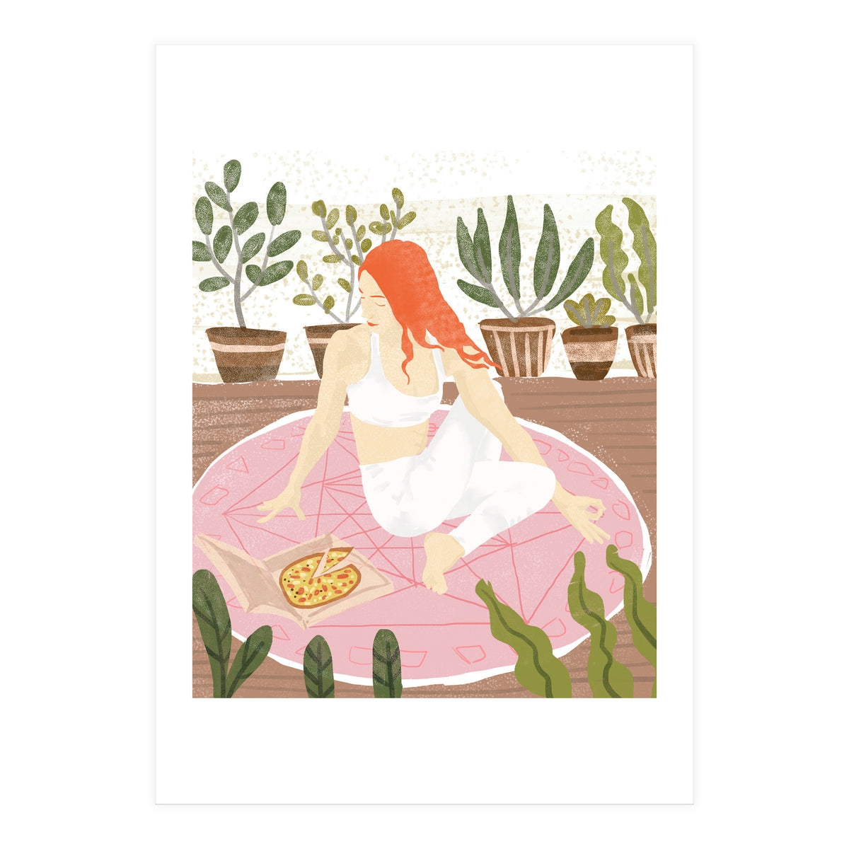 Yoga + Pizza (Print Only)