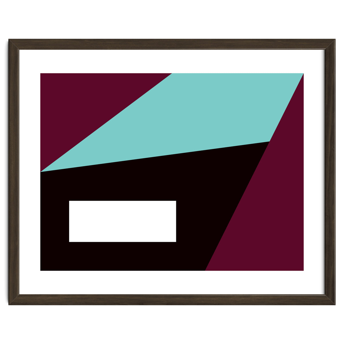 Geometric Shapes No. 84 - purple & turquoise