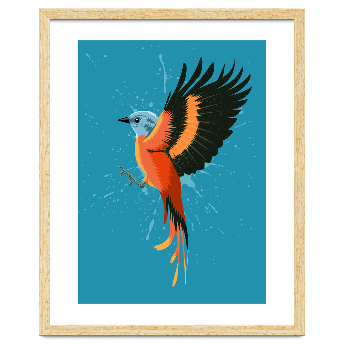 Tropical flying bird